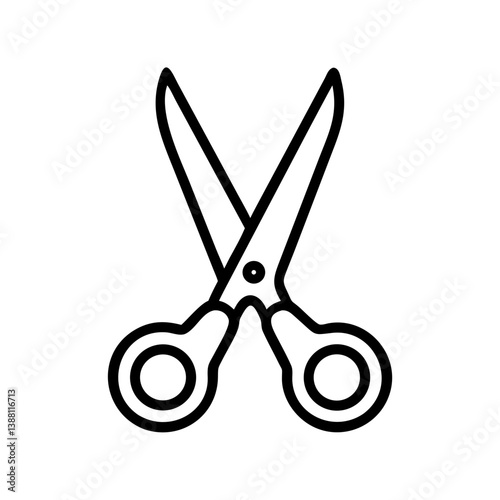 Scissors Icon for Creativity and Crafting Topics