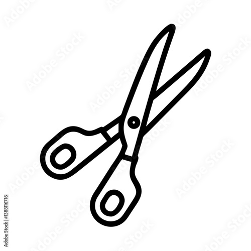 Scissors Icon for Creativity and Crafting Topics
