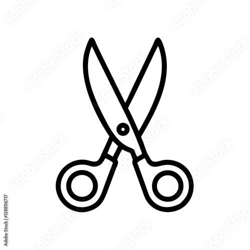 Scissors Icon for Creativity and Crafting Topics