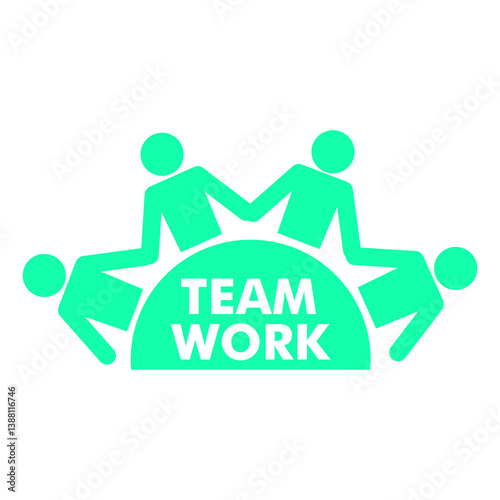 Teamwork concept human are holding hands transparent background