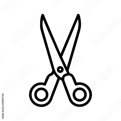 Scissors Icon for Creativity and Crafting Topics