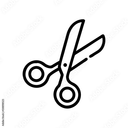 Scissors Icon for Creativity and Crafting Topics