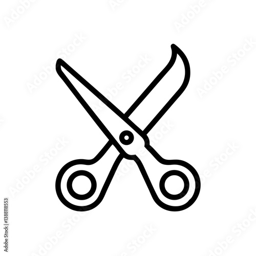 Scissors Icon for Creativity and Crafting Topics