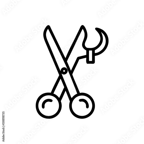 Scissors Icon for Creativity and Crafting Topics