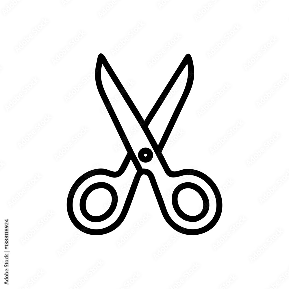 Scissors Icon for Creativity and Crafting Topics Scissors Icon for Creativity and Crafting Topics