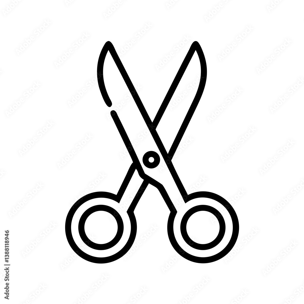 Scissors Icon for Creativity and Crafting Topics Scissors Icon for Creativity and Crafting Topics