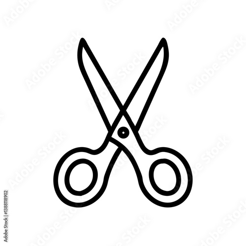 Scissors Icon for Creativity and Crafting Topics