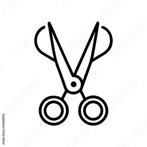Scissors Icon for Creativity and Crafting Topics