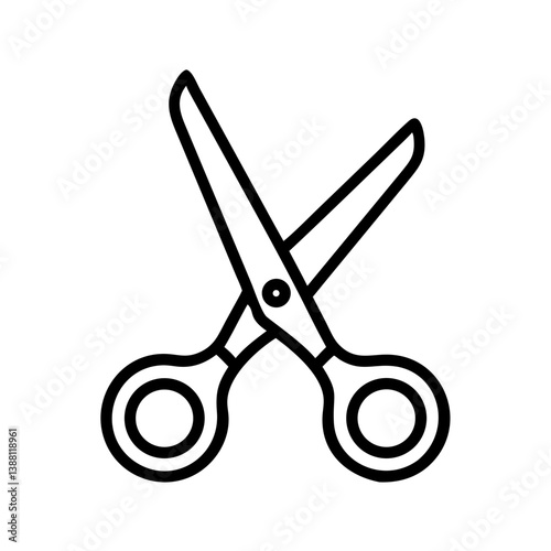 Scissors Icon for Creativity and Crafting Topics
