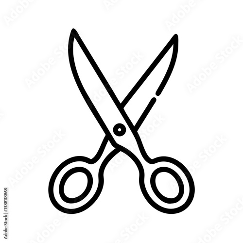 Scissors Icon for Creativity and Crafting Topics
