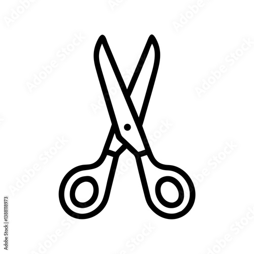 Scissors Icon for Creativity and Crafting Topics