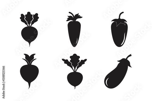 karpas green vegetable vector art silhouette 