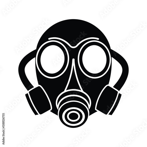 oxygen mask silhouette art
