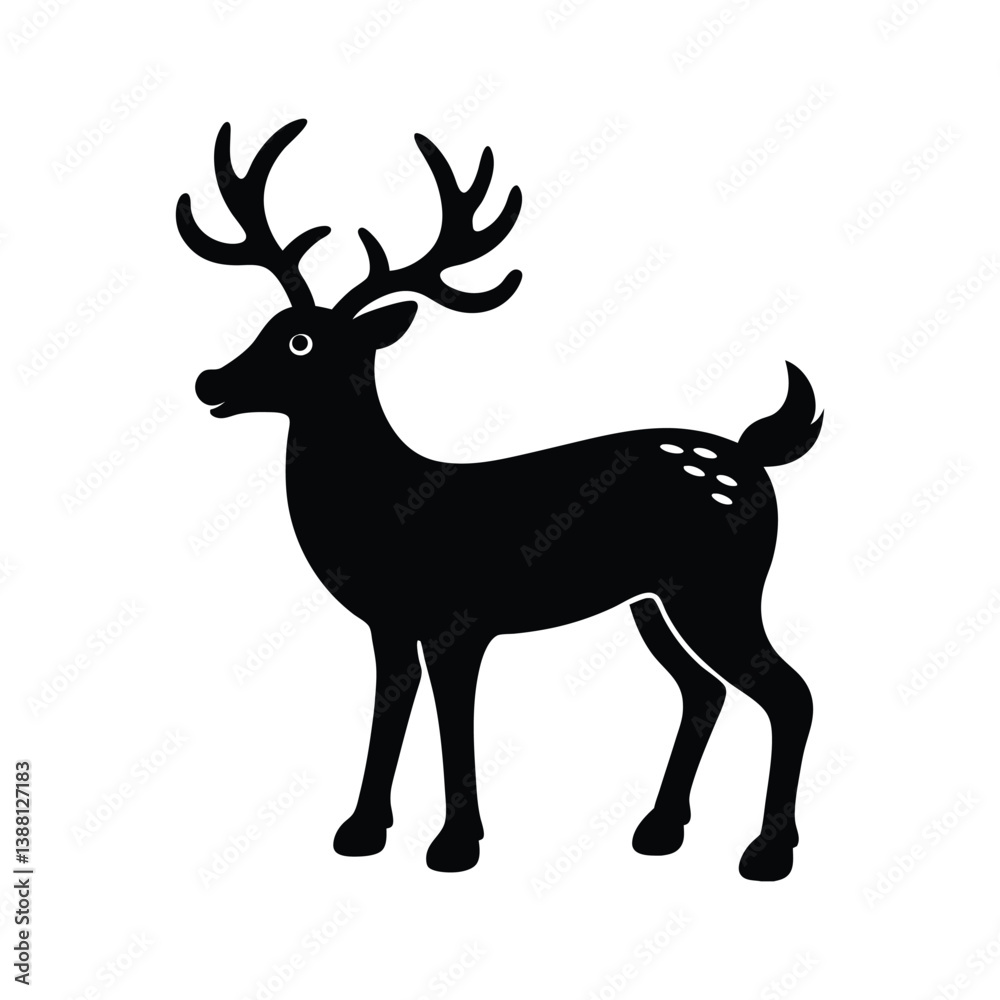 reindeer silhouette art reindeer silhouette art