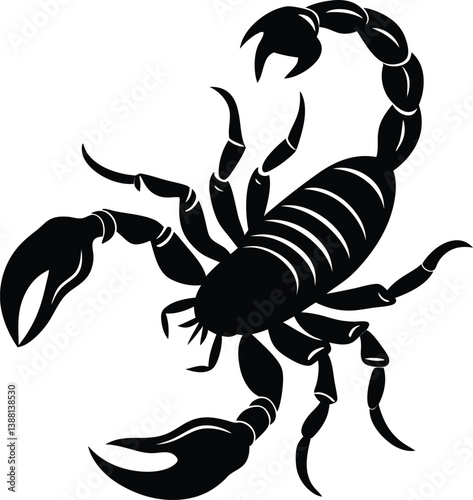 Scorpion vector silhouette illustration