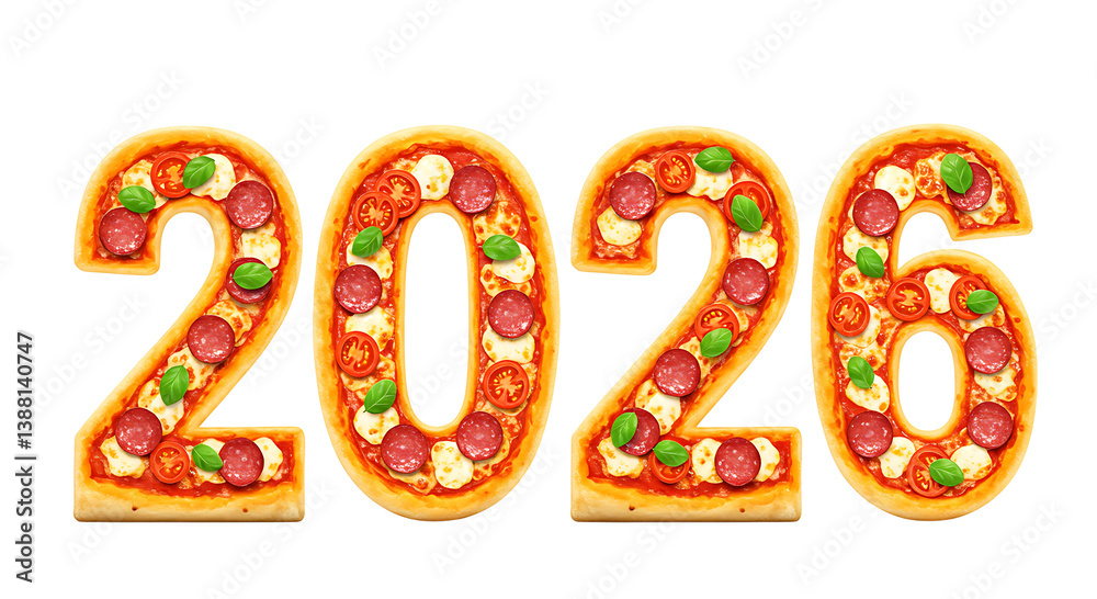 2026 Pizza Numbers With Pepperoni and Cheese On Transparent Background
2026 Pizza Numbers With Pepperoni and Cheese On Transparent Background