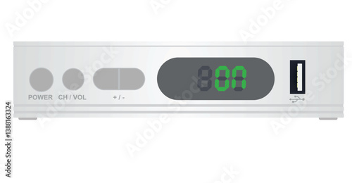 Television home decoder. vector illustration photo