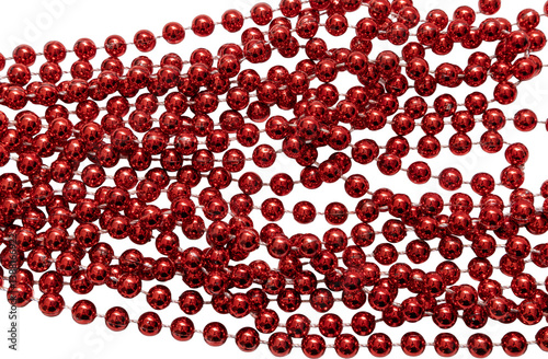Wallpaper Mural red beads on white background Torontodigital.ca