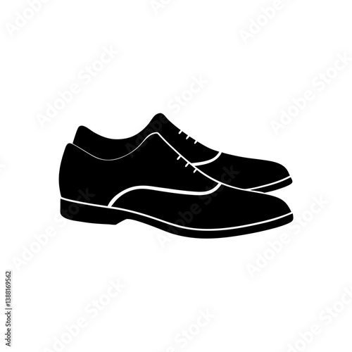 Pair of Shoes Silhouette Design