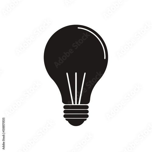 Light Bulb Idea Silhouette