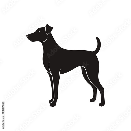 Dog Standing Silhouette