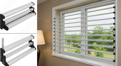 Stylish Retractable Window Security Bars for Home Safety and Protection