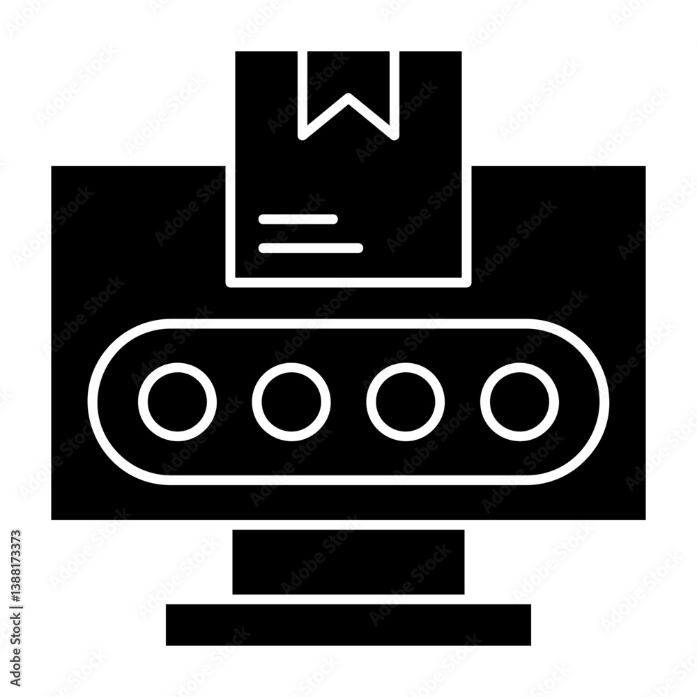 Fototapeta premium Conveyor Belt Icon