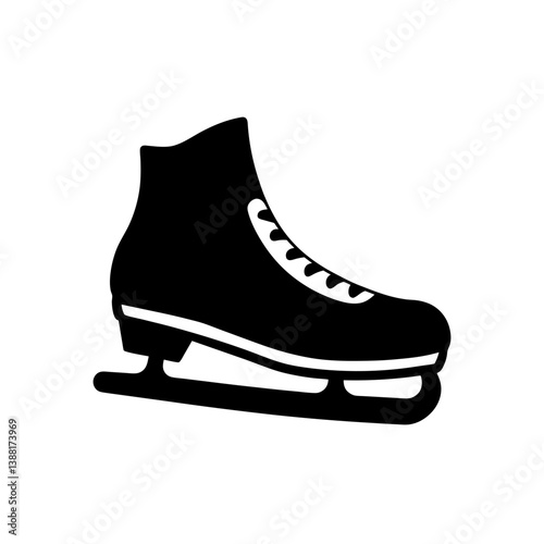 Winter Ice Skate Symbol