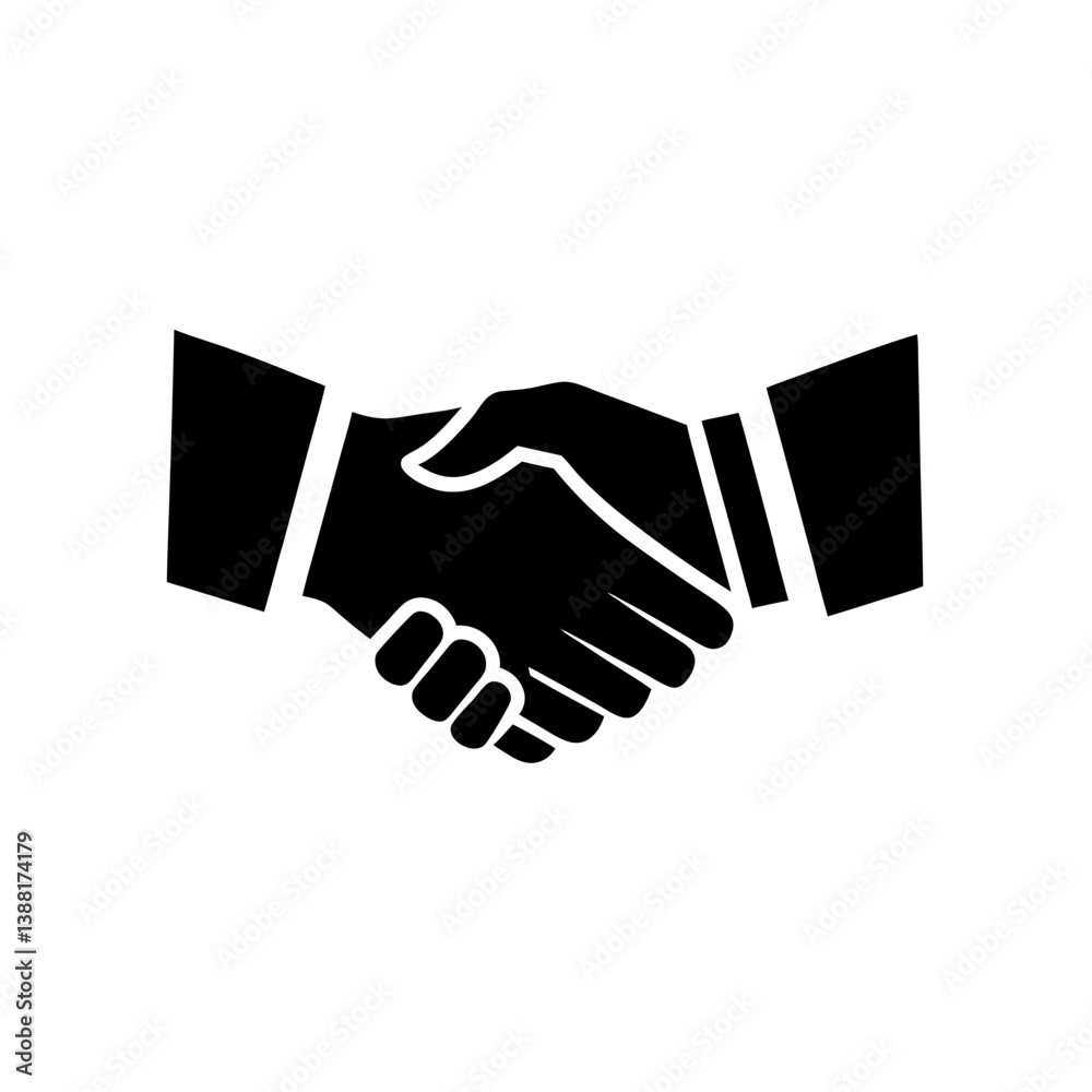 Business Handshake Logo Icon Business Handshake Logo Icon