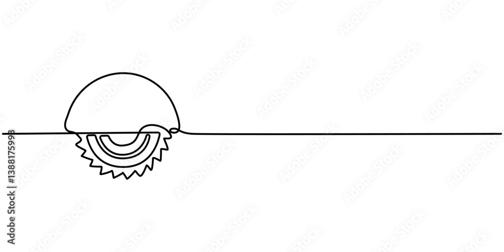 One line art Circular Saw vector illustration. line art, one continuous line, simple, hand drawn Carpenter Circular saw icon. Continuous one line sketch style. for icons, symbols, signs or logos. One line art Circular Saw vector illustration. line art, one continuous line, simple, hand drawn Carpenter Circular saw icon. Continuous one line sketch style. for icons, symbols, signs or logos.