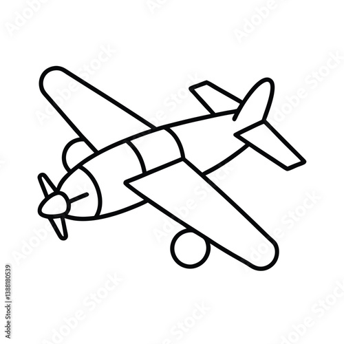 vector illustration of airplane