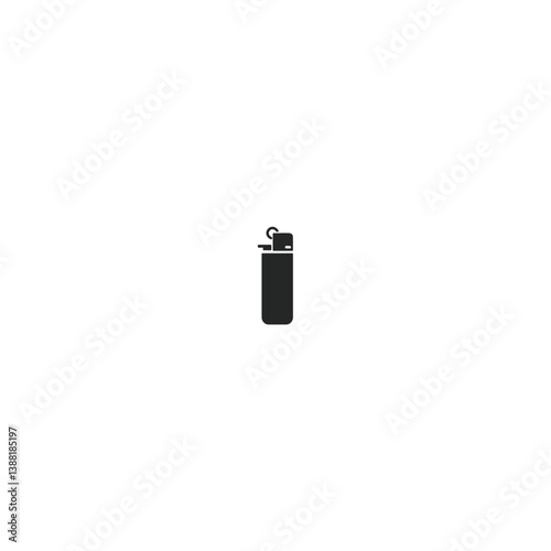 Gas lighter icon logo flat vector design