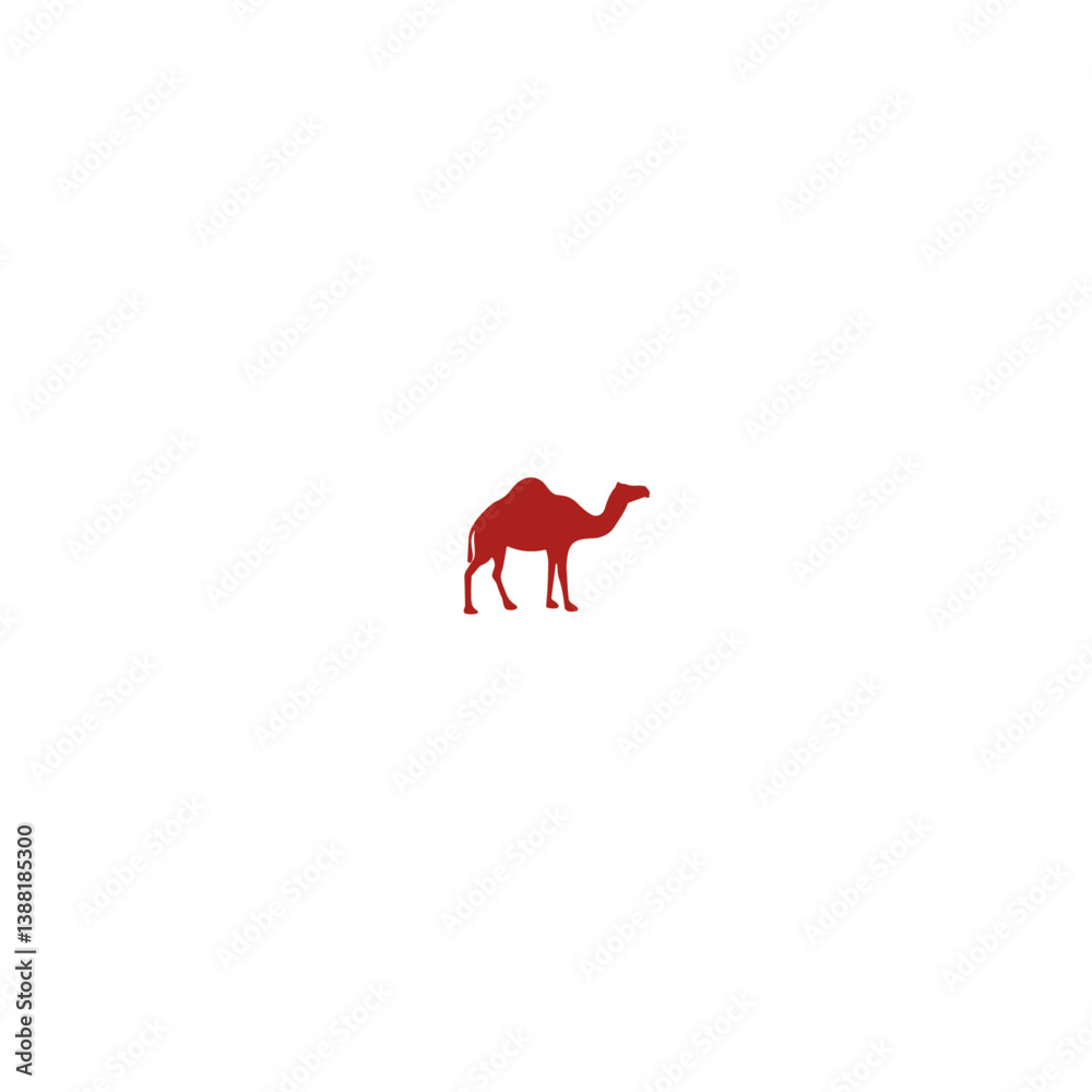 Fototapeta premium Camel icon logo flat vector design