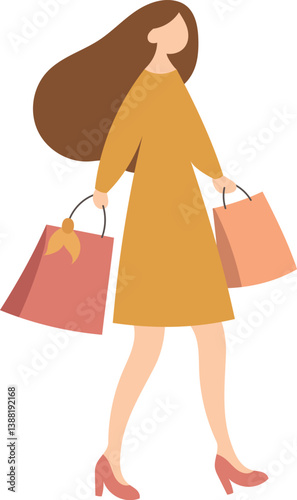 Woman with shopping bags