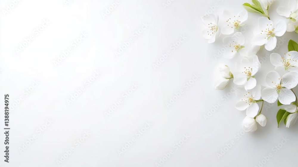 Delicate white blossoms on a light background (1) Delicate white blossoms on a light background (1)