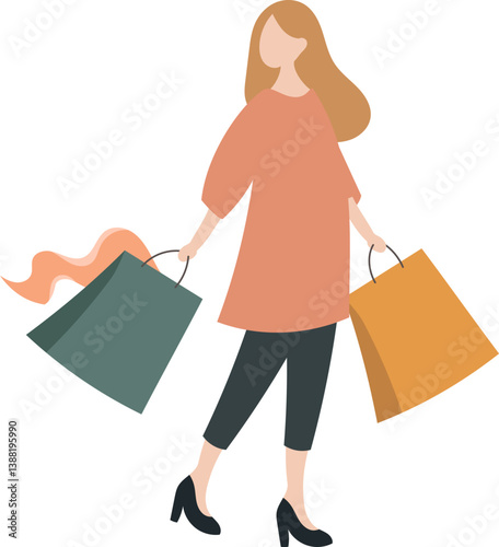 Woman with shopping bags