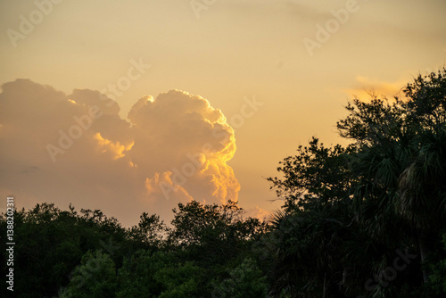 clouds at sunset