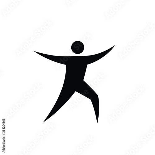 Silhouette vector illustration of a Restless Spirit icon on a white background 