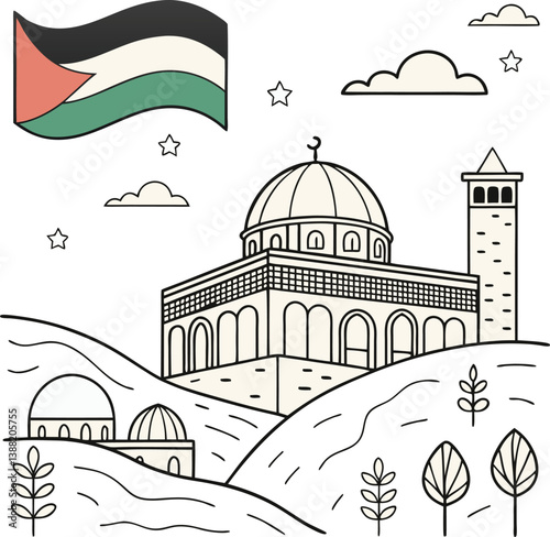 Palestine Awareness Vector Art 