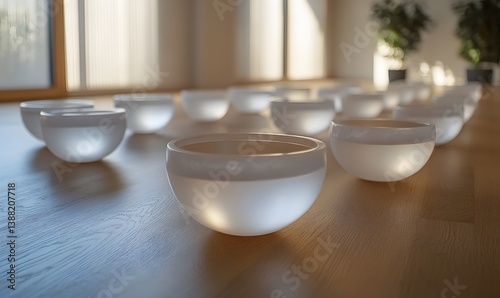 Wallpaper Mural Serene Harmony: Crystal Singing Bowls for Meditation and Sound Healing Torontodigital.ca