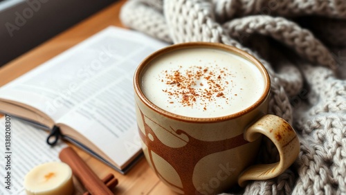 Cup of coffee with cinnamon, Cinnamon Banana Smoothie, Ceremic Mug