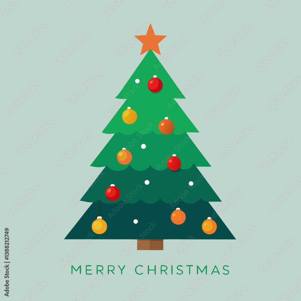 christmas tree vector illustration christmas tree vector illustration