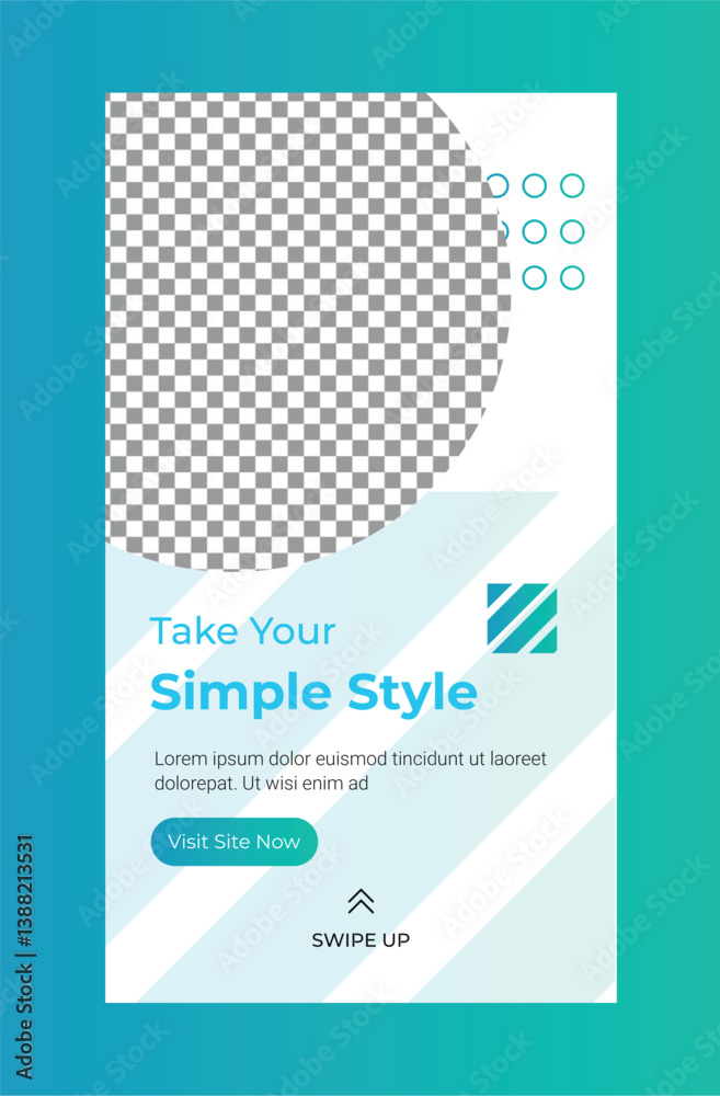 Fototapeta premium Instagram Stories Take Your Simple Style