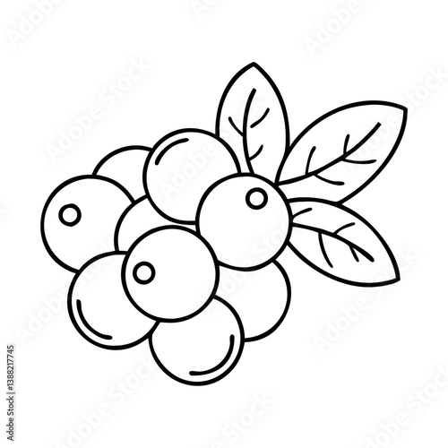 acai berry icon, acai berry line art - simple line art of acai berry, perfect for acai berry logos and icons