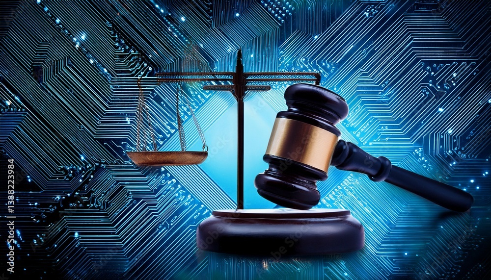 gavel and books