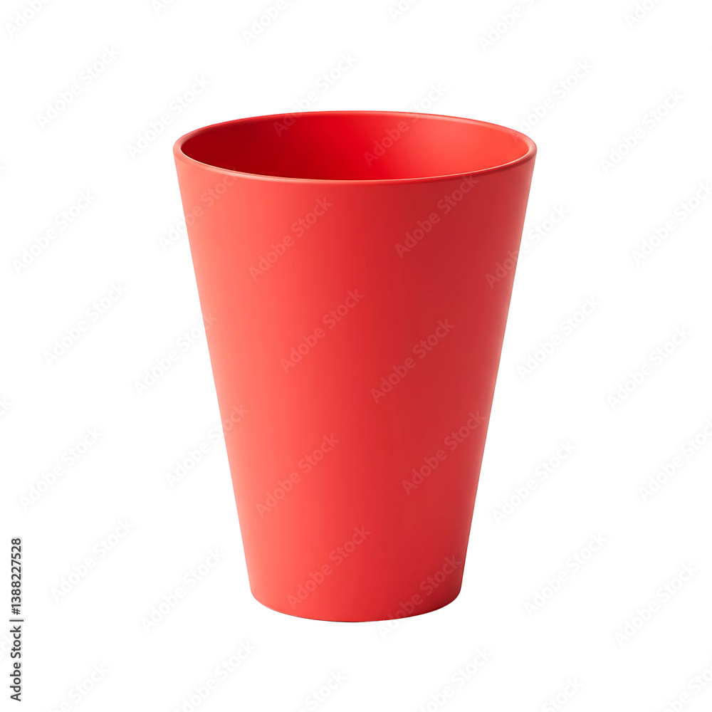 Red Plastic Drinking Cup on Transparent Background
Red Plastic Drinking Cup on Transparent Background
