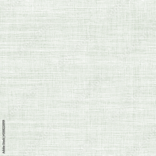 Light Green Seamless Linen Canvas Texture with Vintage Woven Look Vector Abstract Background. Neutral Rustic Fabric Boundless Pattern Perfect for Natural, Eco, Handmade, Textile or Craft Themed Design