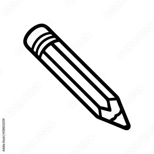 Pencil icons symbolize creativity and artistic expression. Essential for drawing, writing, and educational themes, these designs reflect the art of communication through simple tools.