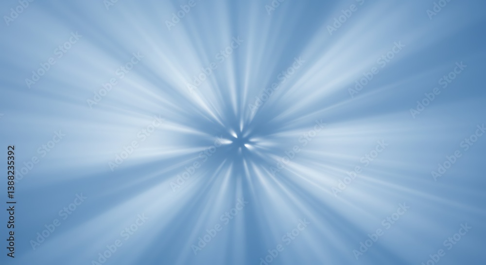 Serene Light Burst: Abstract Blue Radiance AI Generated Serene Light Burst: Abstract Blue Radiance AI Generated