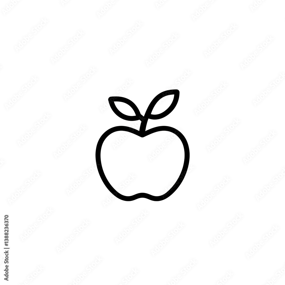 Apple Icon in black outline Transparent PNG
Apple Icon in black outline Transparent PNG